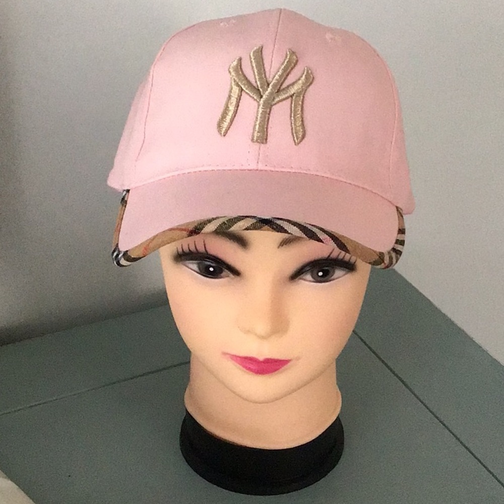 New Pink & Plaid NY Hat